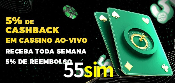 Promoções do cassino ao Vivo 55sim